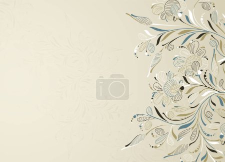 Ilustración de Vector abstracto fondo floral - Imagen libre de derechos