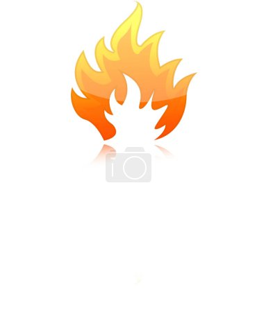 Ilustración de Ilustración vectorial del fuego - Imagen libre de derechos