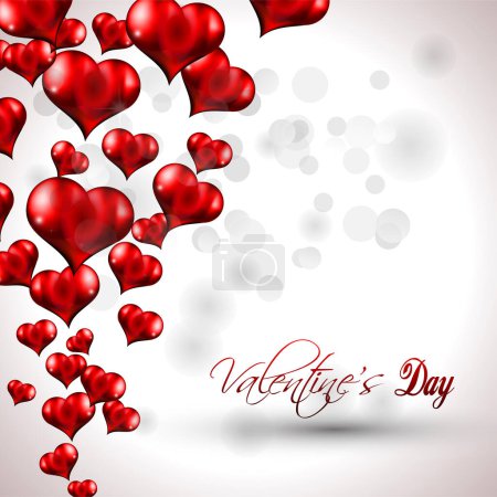 Illustration for Valentines day background, vector - Royalty Free Image