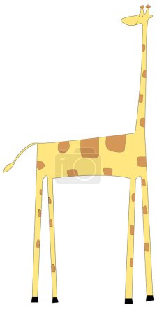 Téléchargez les illustrations : Girafe caractère, vecteur, illustration - en licence libre de droit