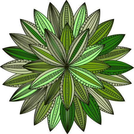 Illustration for Vector flower of a plant. - Royalty Free Image
