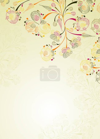 Illustration for Abstract background with decorative elements - Royalty Free Image