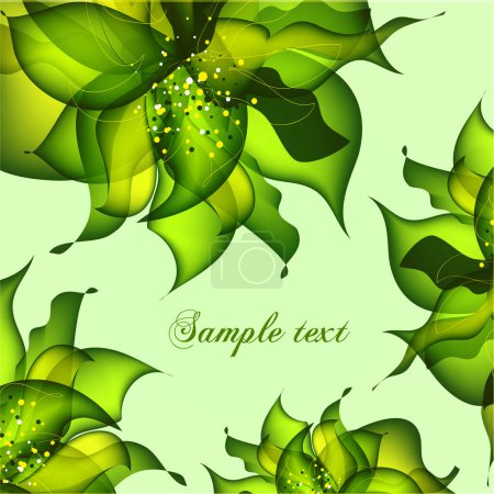 Illustration for Vector green christmas background - Royalty Free Image