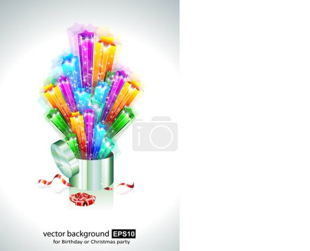 Ilustración de Árbol de navidad vector con dulces y caja de regalo - Imagen libre de derechos
