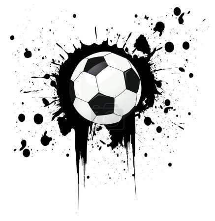 Illustration for Soccer ball with the flag of japan - Royalty Free Image