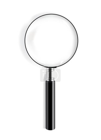 Illustration for Magnifying glass on white background - Royalty Free Image