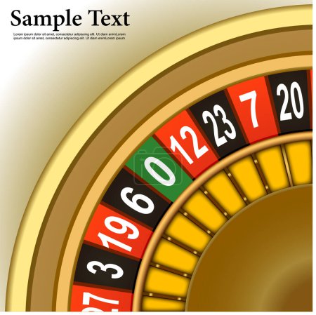 Illustration for Roulette vector illustration. vector image - Royalty Free Image