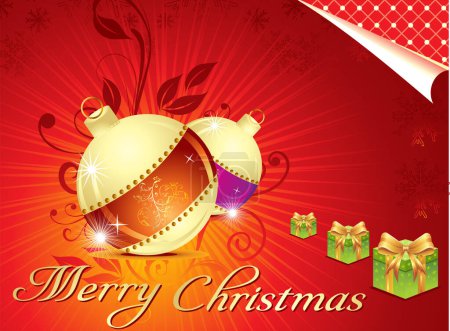 Illustration for Vector illustration of christmas background - Royalty Free Image