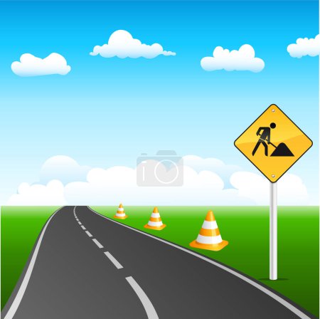Téléchargez les illustrations : Illustration de signalisation routière - en licence libre de droit