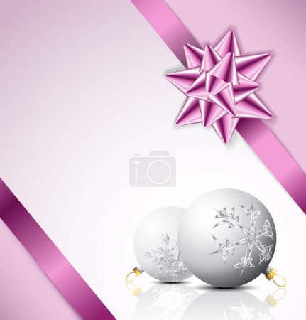 Illustration for Merry christmas card, vector illustration. - Royalty Free Image