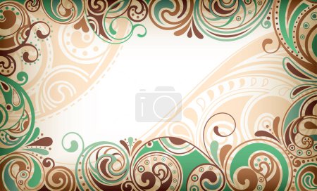 Illustration for Abstract vector background. floral pattern. creative floral background - Royalty Free Image