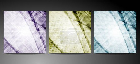 Illustration for Set of abstract banners. abstract backgrounds vector illustration - Royalty Free Image