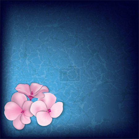 Ilustración de Ilustración floral abstracta, ilustración vectorial diseño simple - Imagen libre de derechos