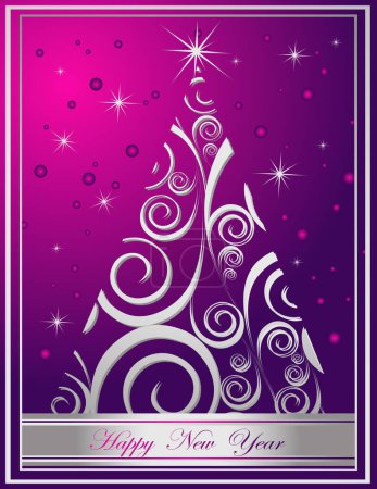 Illustration for Merry christmas and happy new year background - Royalty Free Image