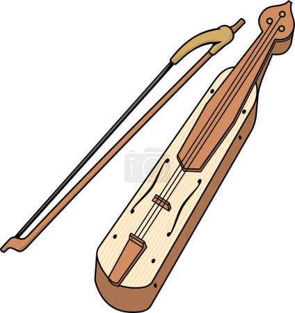 Illustration for Vector illustration of cartoon musical instruments - Royalty Free Image