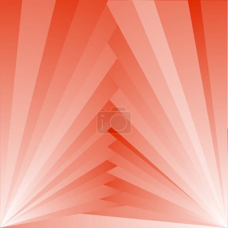Illustration for Red gradient background with triangular geometric pattern. - Royalty Free Image