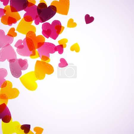 Illustration for Valentines day background, vector illustration - Royalty Free Image