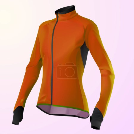 Illustration for Male jacket on gradient background - Royalty Free Image