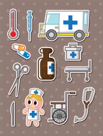Téléchargez les illustrations : Icône médicale et de santé set design - en licence libre de droit