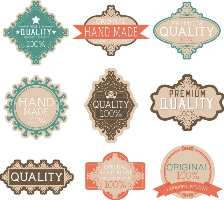 Ilustración de Vector conjunto de etiquetas y emblemas - Imagen libre de derechos