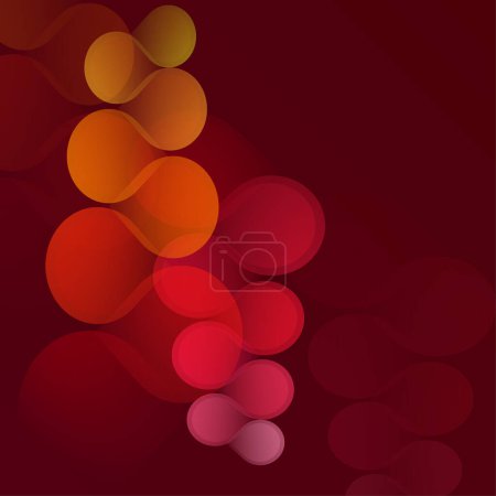 Illustration for Abstract background of red circles - Royalty Free Image