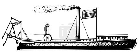 Illustration for Vector drawing of a ship - Royalty Free Image