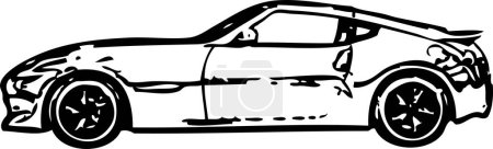 Illustration for Picture of car on white background - Royalty Free Image