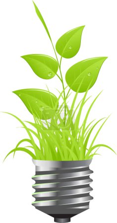 Illustration for Green plant with leaves - Royalty Free Image