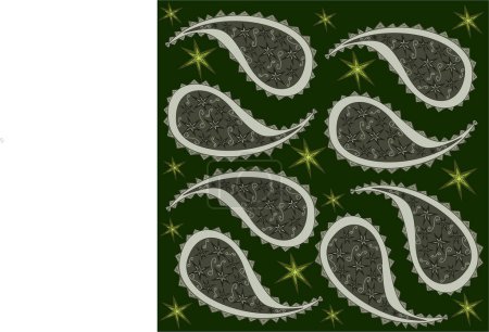 Illustration for Set of seamless paisley pattern - Royalty Free Image