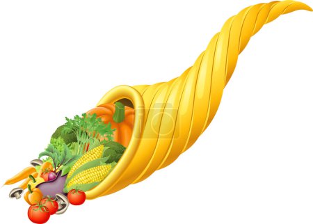 Téléchargez les illustrations : Légumes frais sur fond blanc illustration - en licence libre de droit