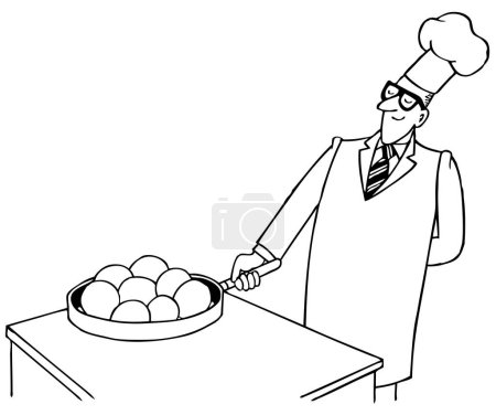 Téléchargez les illustrations : Illustration de la cuisine du chef - en licence libre de droit