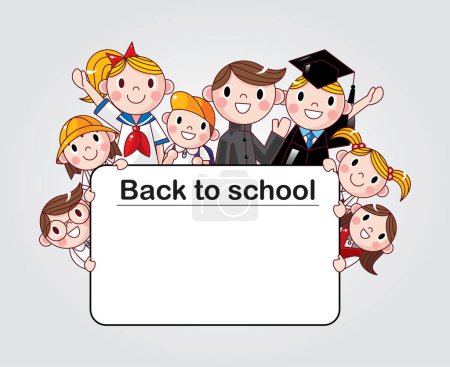 Illustration for Back to school template - Royalty Free Image