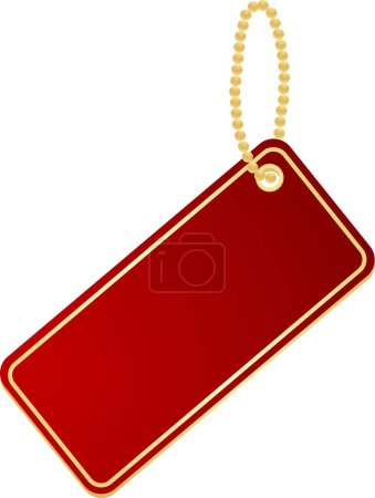 Illustration for Red tag, label icon - Royalty Free Image