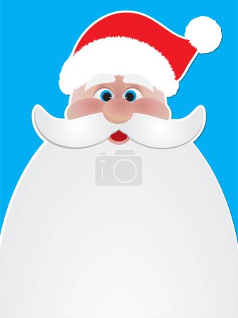 Téléchargez les illustrations : Joyeuse carte de Noël avec Père Noël claus - en licence libre de droit
