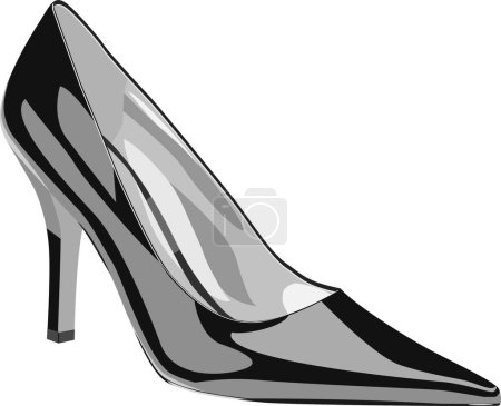 Téléchargez les illustrations : Illustration vectorielle de chaussures à talons hauts - en licence libre de droit