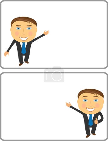Illustration for Set of businessman in different poses - Royalty Free Image