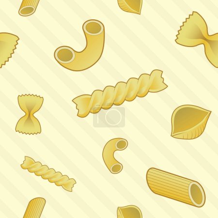 Illustration for Pasta seamless pattern background. - Royalty Free Image