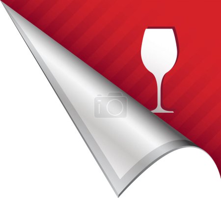Téléchargez les illustrations : Verre à vin rouge vecteur - en licence libre de droit