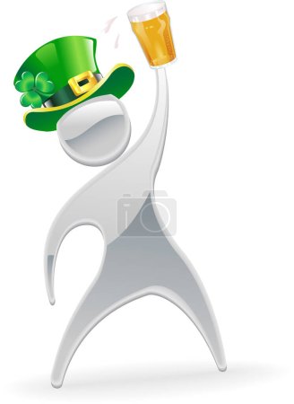 Illustration for Illustration of st patricks day  character - Royalty Free Image