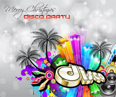 Illustration for Colorful disco party background - Royalty Free Image