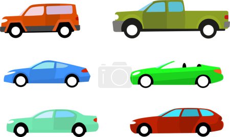 Illustration for Set of different cars - Royalty Free Image