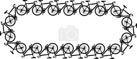 Ilustración de Marco de bicicletas sobre fondo blanco - Imagen libre de derechos
