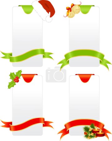 Illustration for Set of christmas cards - Royalty Free Image