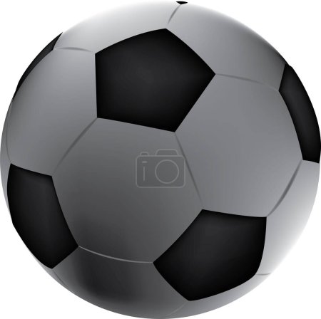 Illustration for Soccer ball isolated on white - Royalty Free Image