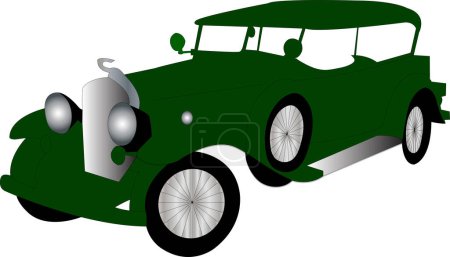 Ilustración de Ilustración de un coche de época - Imagen libre de derechos