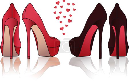 Ilustración de Ilustración vectorial de zapatos - Imagen libre de derechos