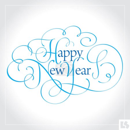 Illustration for Happy new year creative design - Royalty Free Image