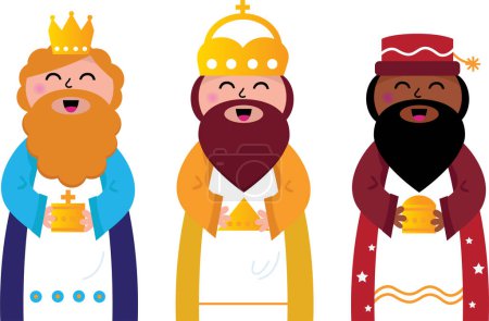 Illustration for Wise men in traditional costume - Royalty Free Image
