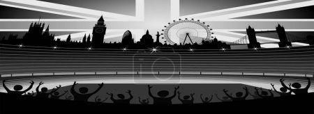 Téléchargez les illustrations : Paysage urbain de Londres, royaume uni - en licence libre de droit