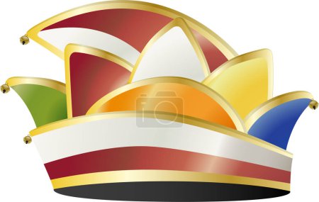 Ilustración de Corona real sobre fondo blanco - Imagen libre de derechos